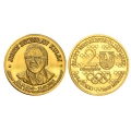 Moneta pamiątkowa Jerzego Kuleja pozłocona